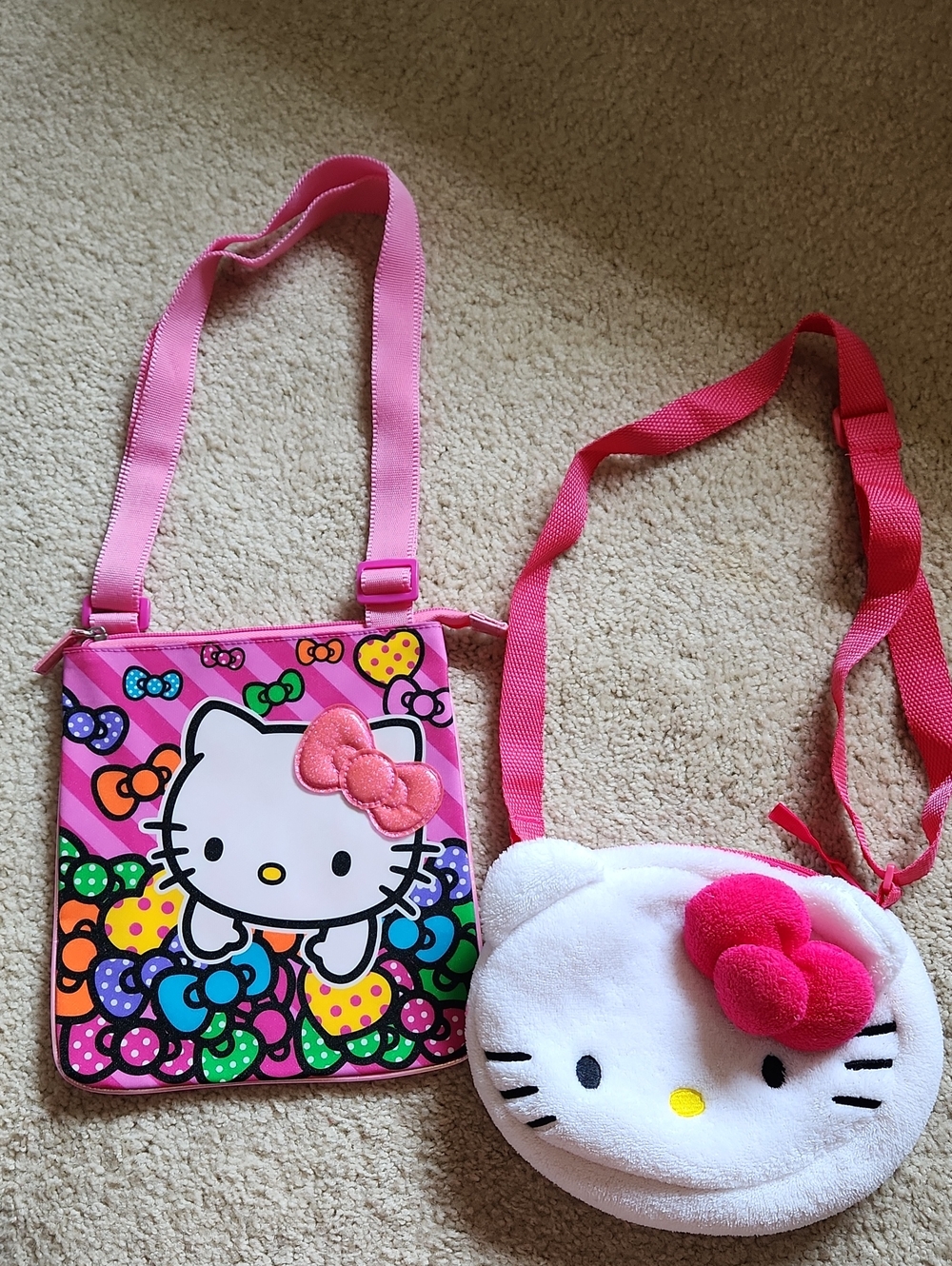 Sanrio Hello Kitty Pink Multicolor Kids Shoulder Bags Set